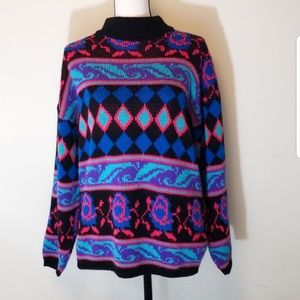 Retro Sweater Made in USA Size M
